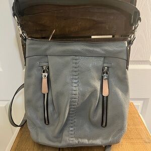 orYANY Slate Leather Messenger Bag